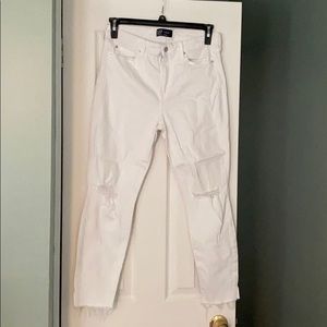GAP white denim leggings